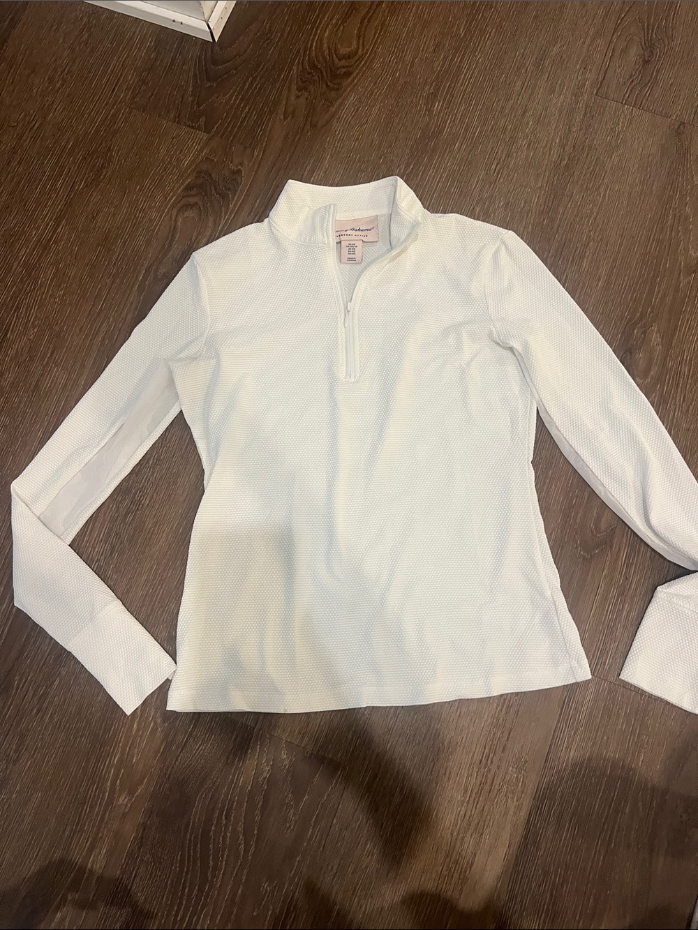 Tommy Bahama White Girls' Long-Sleeve Quarter-Zip Top